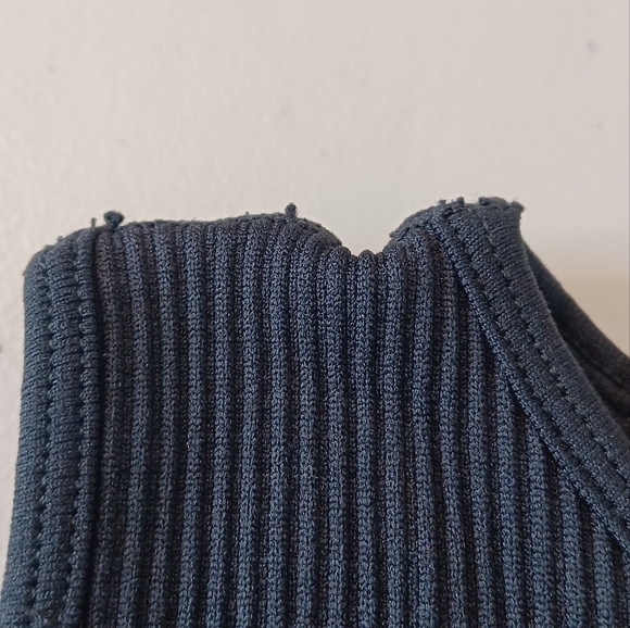 Paragon Black Ribbed Workout Athleisure Yoga Tank Top - Picture 8 of 9